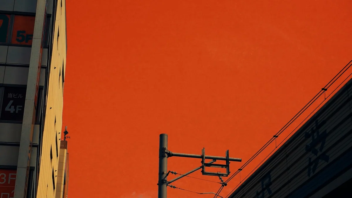 紅の空